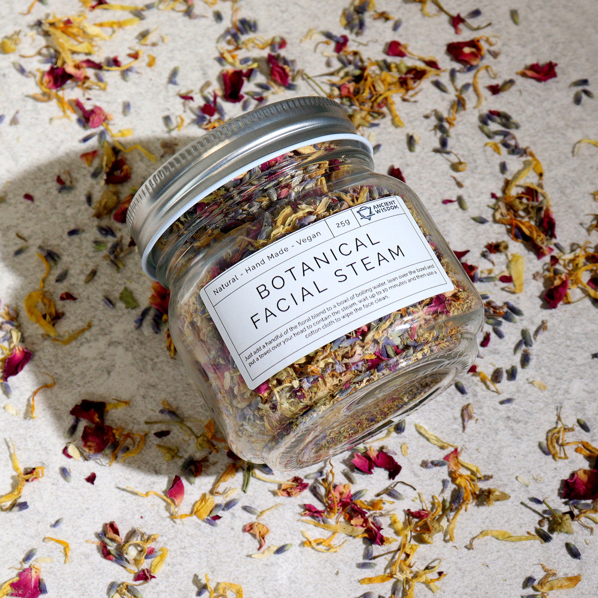 Botanical Facial Steam Blend | Natural Skin Revitalisation 250g - Crystal Nest