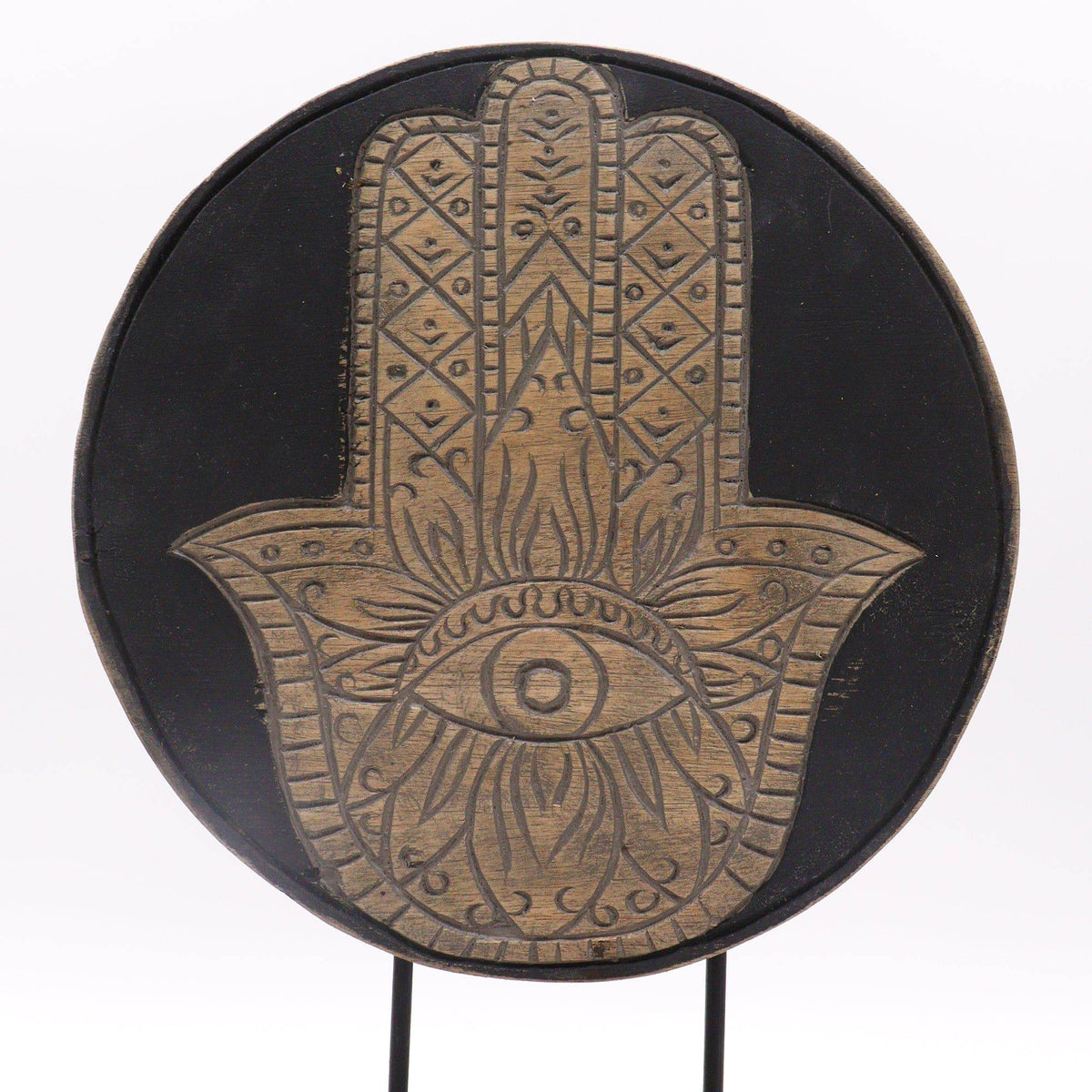 Buddha Feng Shui Set - Hamsa - Grey - Crystal Nest