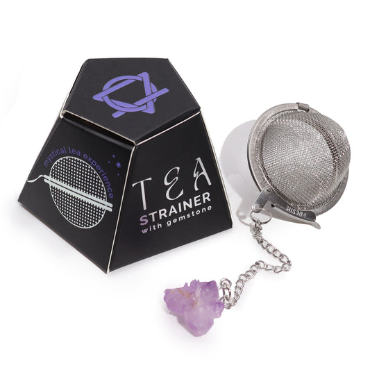 Amethyst Raw Crystal Tea Strainer | Serenity & Calm - Crystal Nest