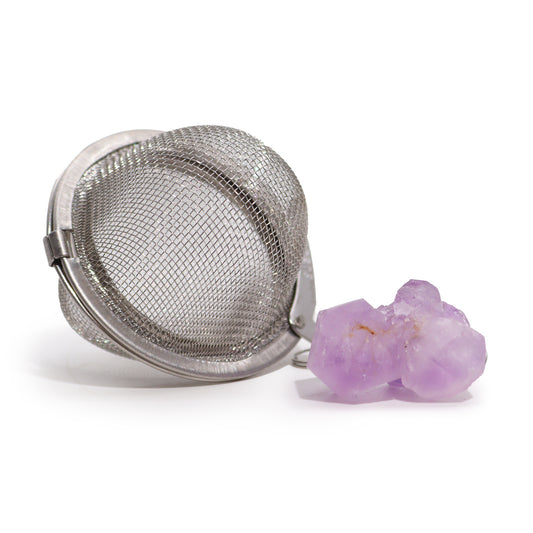 Amethyst Raw Crystal Tea Strainer | Serenity & Calm - Crystal Nest
