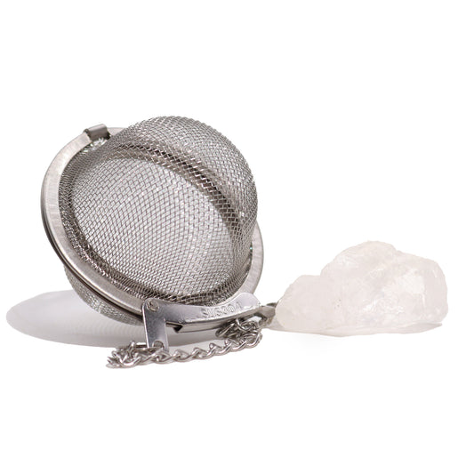 Rock Quartz Raw Crystal Tea Strainer - Balance - Crystal Nest