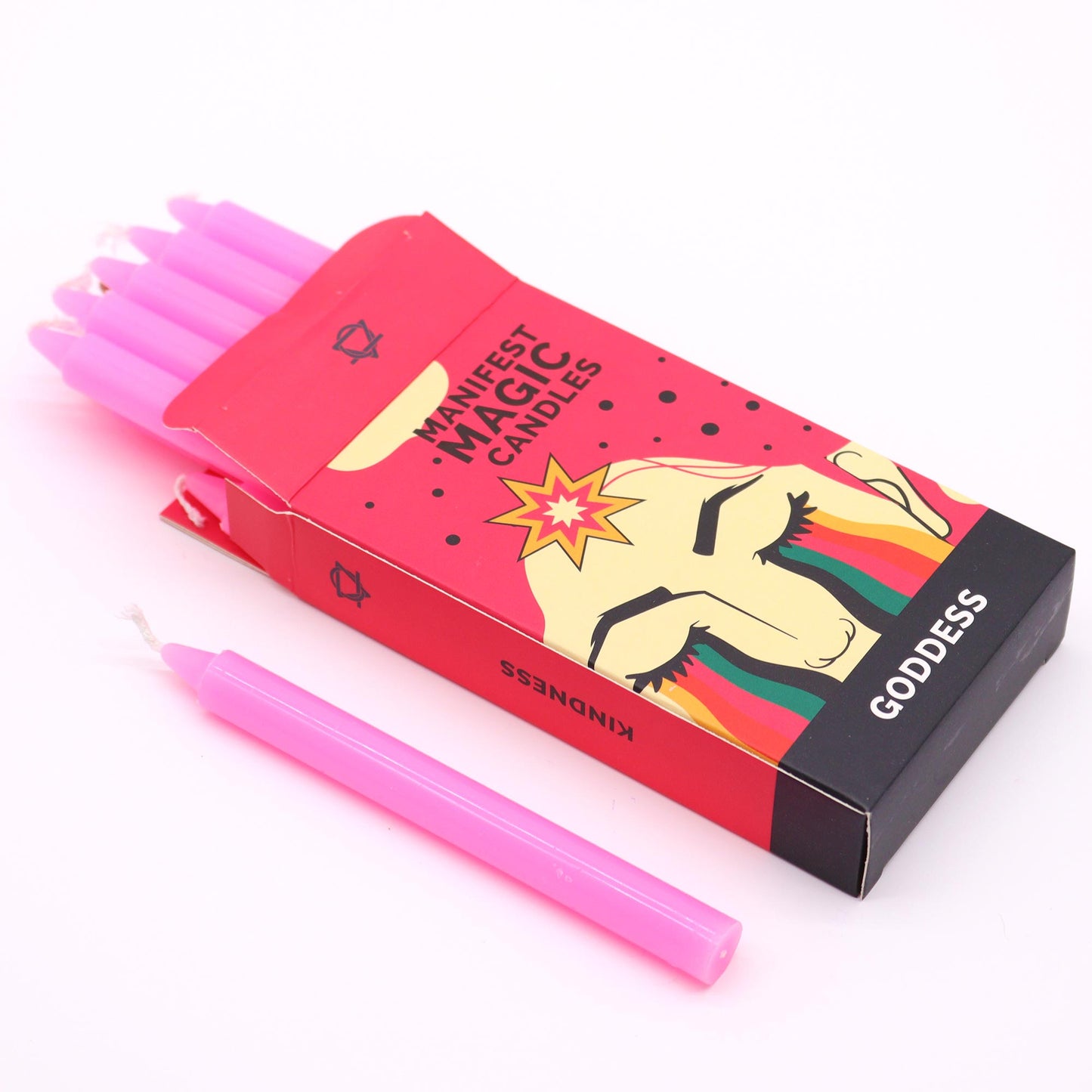 Pink Ritual Candles - Set of 12 | Self-Love, Goddess Energy & Manifestation - Crystal Nest