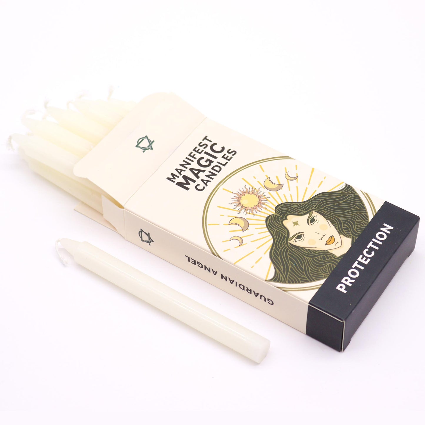 White Ritual Candles - Set of 12 | Clarity, Protection & Manifestation - Crystal Nest