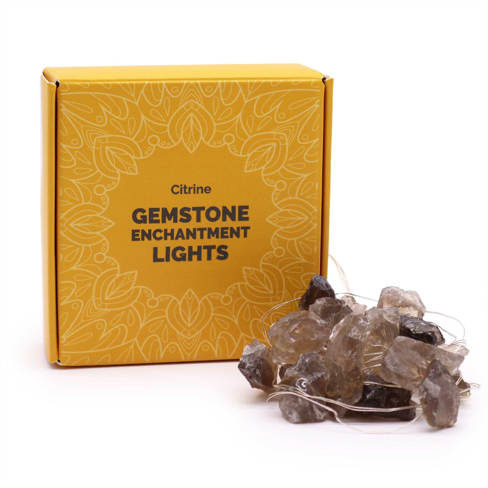 Crystal Glow LED String Lights – Smoky Citrine - Crystal Nest