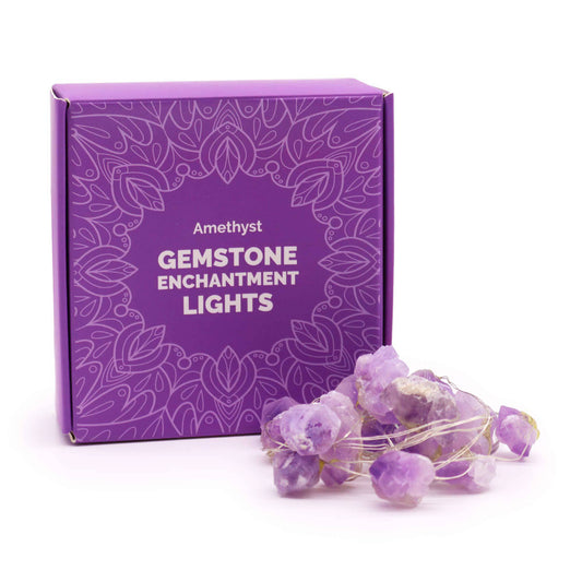 Crystal Glow LED String Lights – Amethyst - Crystal Nest