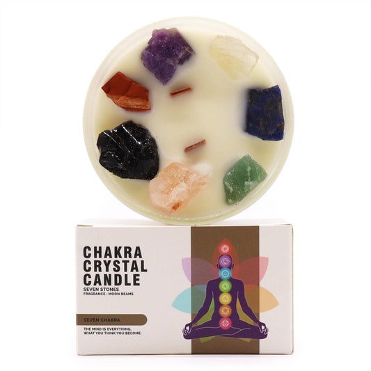 Seven Chakra Crystal Soy Candle - Harmony - Crystal Nest