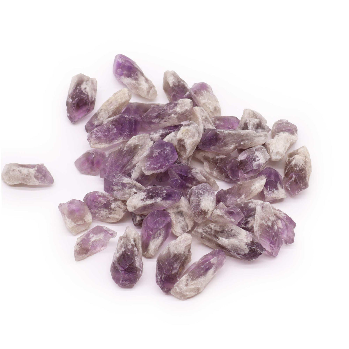 Raw Amethyst Rough Crystal Points | 100g Bags - Crystal Nest