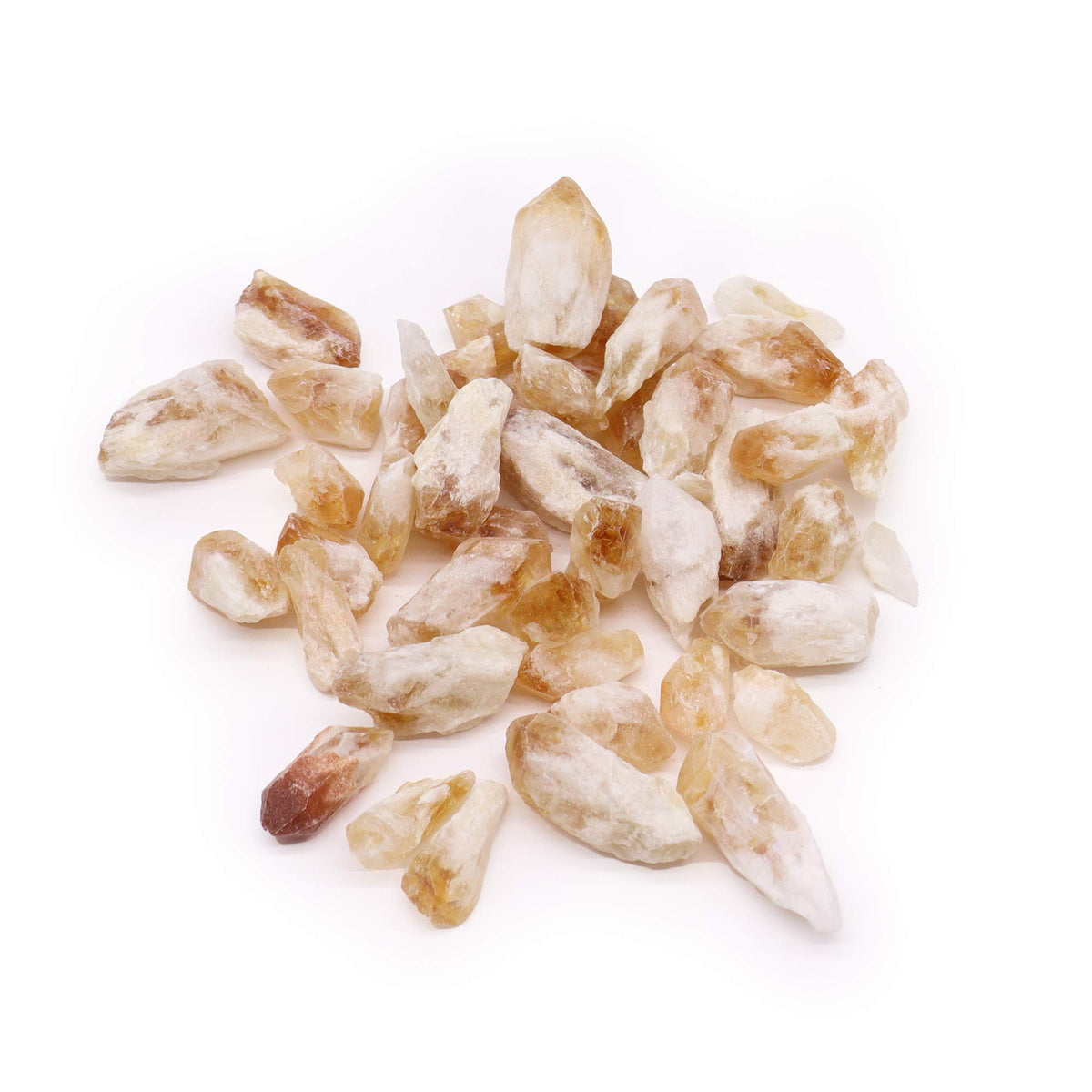 Raw Citrine Rough Crystal Points | 100g Bags - Crystal Nest