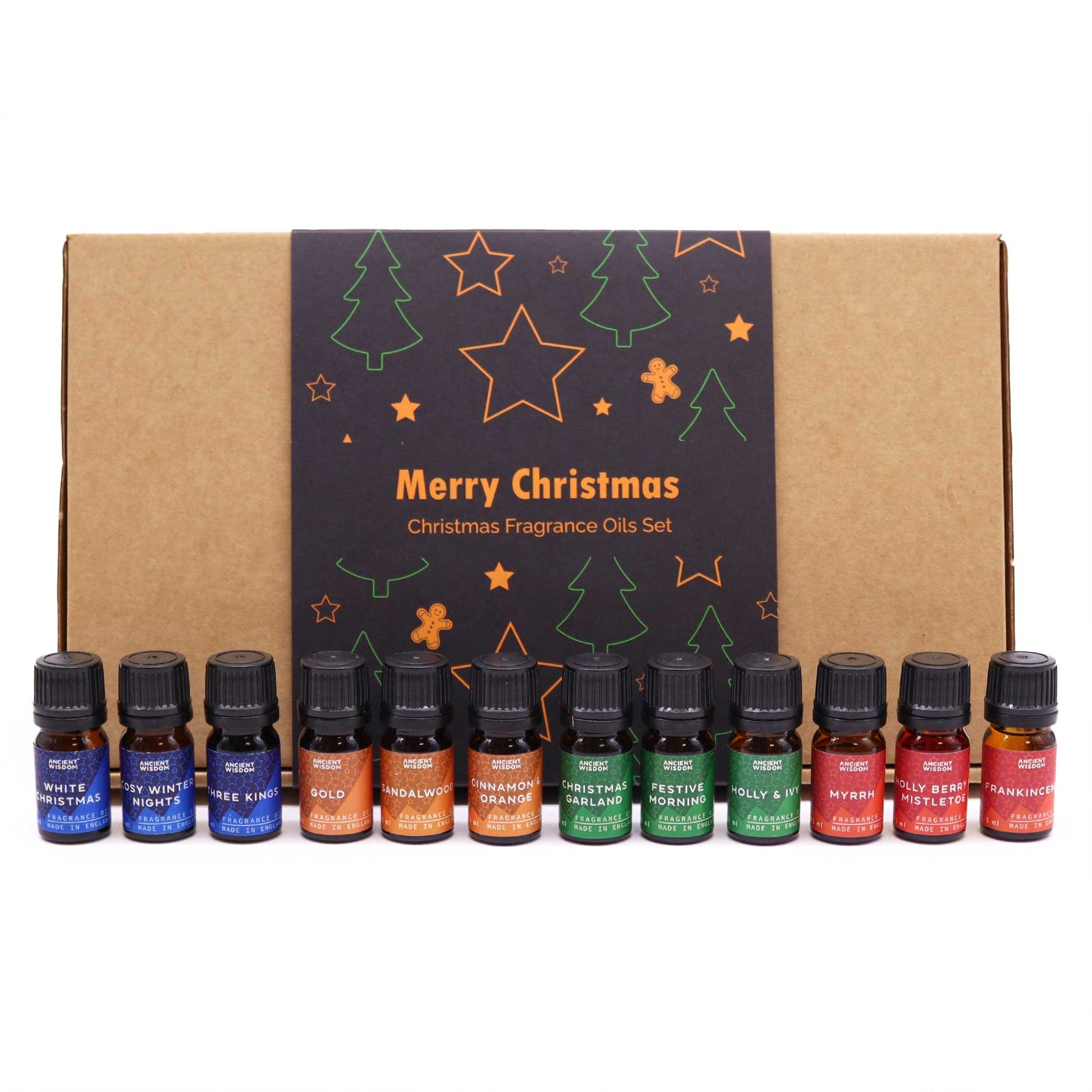 12 x Holy Christmas Fragrance Oil Set - Crystal Nest