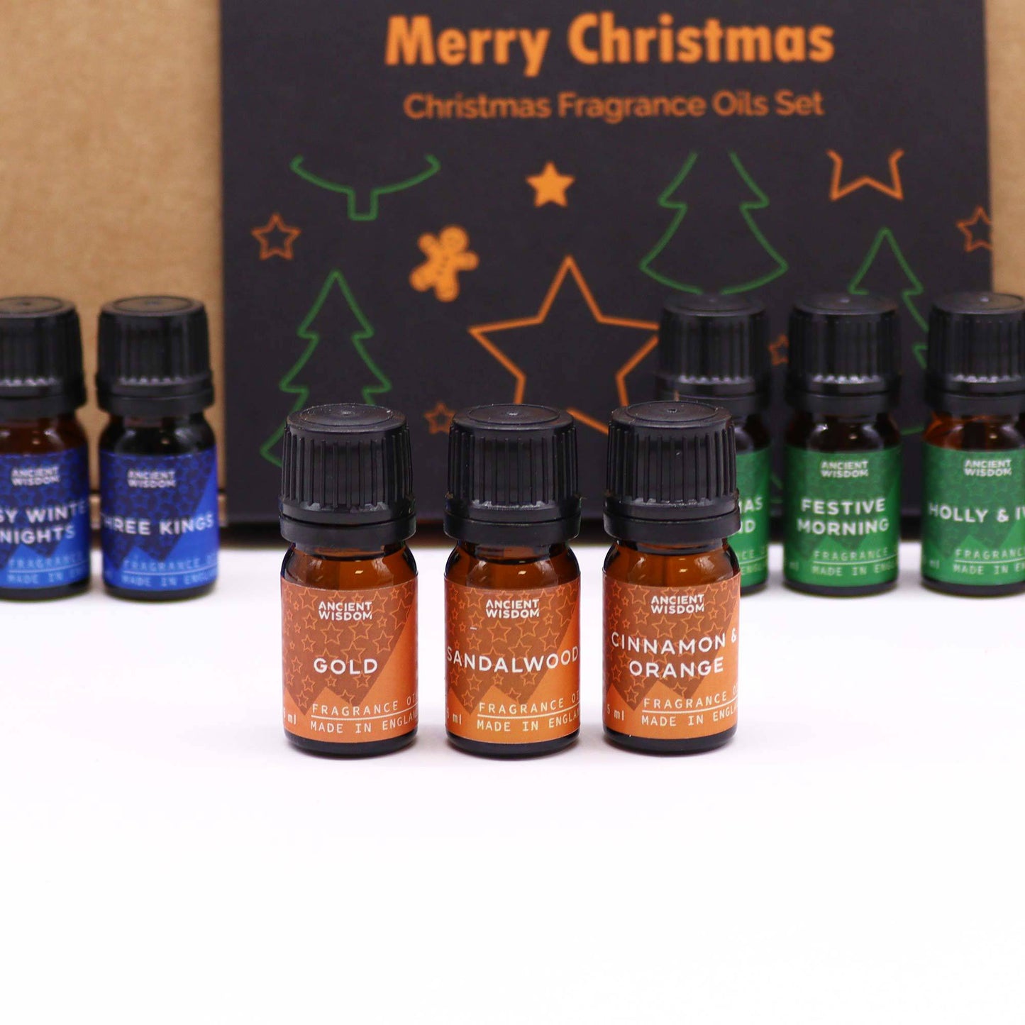 12 x Holy Christmas Fragrance Oil Set - Crystal Nest
