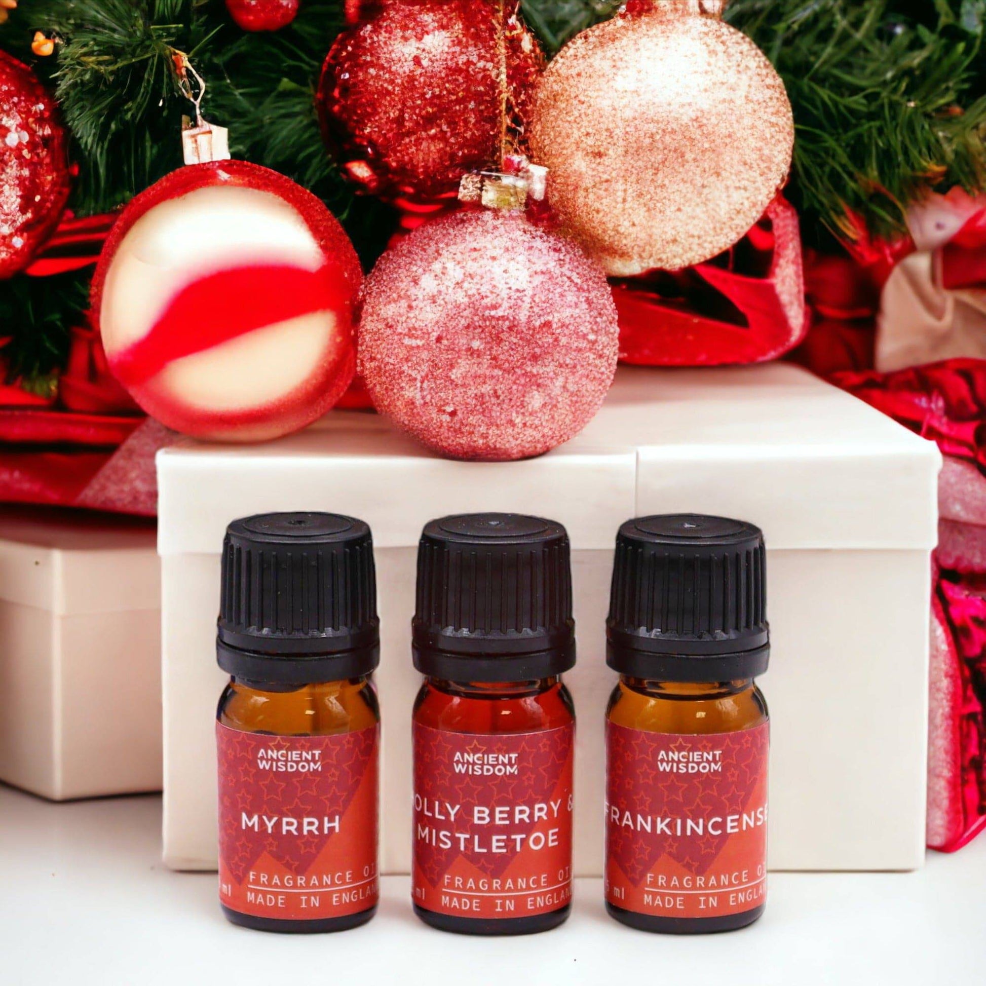 12 x Holy Christmas Fragrance Oil Set - Crystal Nest