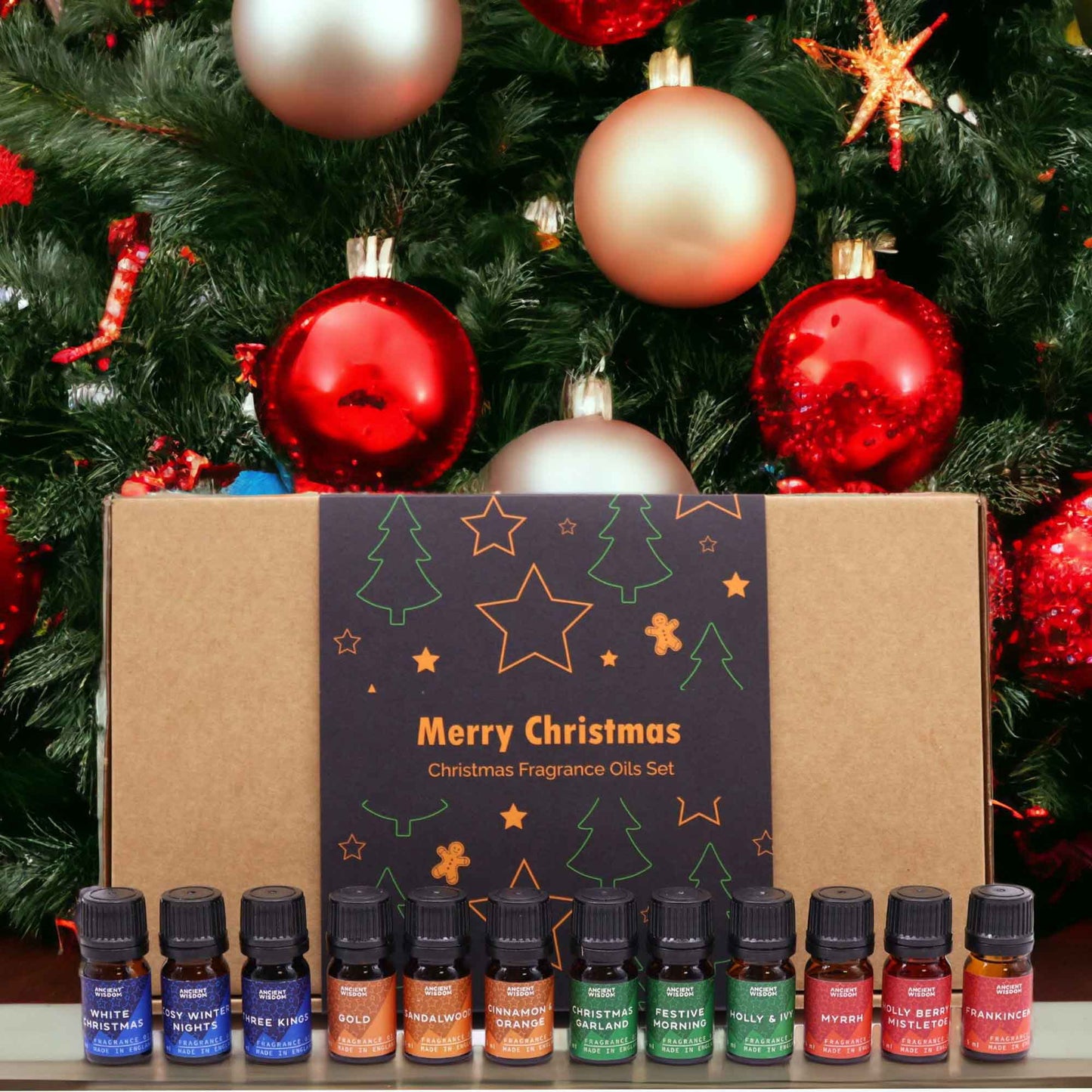 12 x Holy Christmas Fragrance Oil Set - Crystal Nest