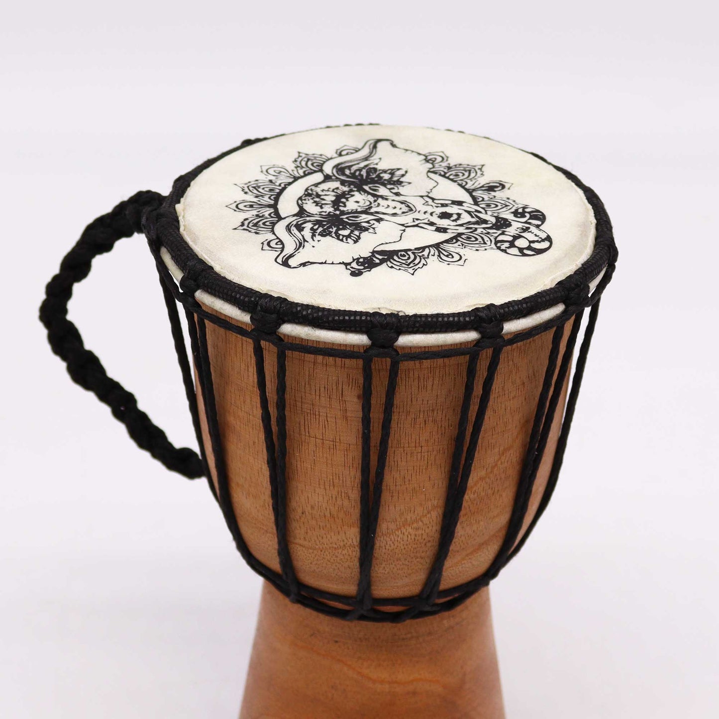 Djembe Drum – Elephant Design - Crystal Nest