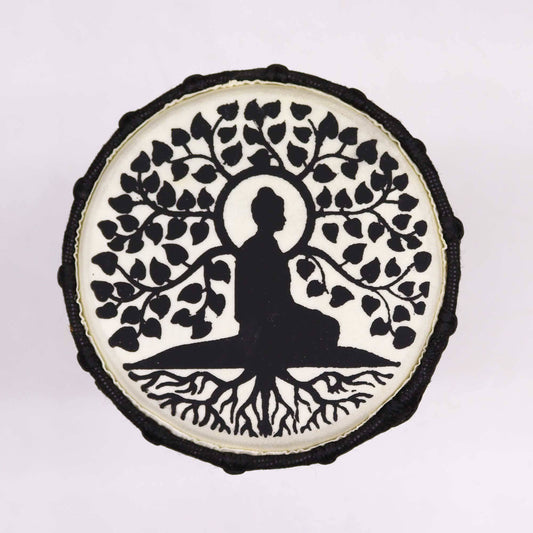 Djembe Drum – Buddha Design - Crystal Nest