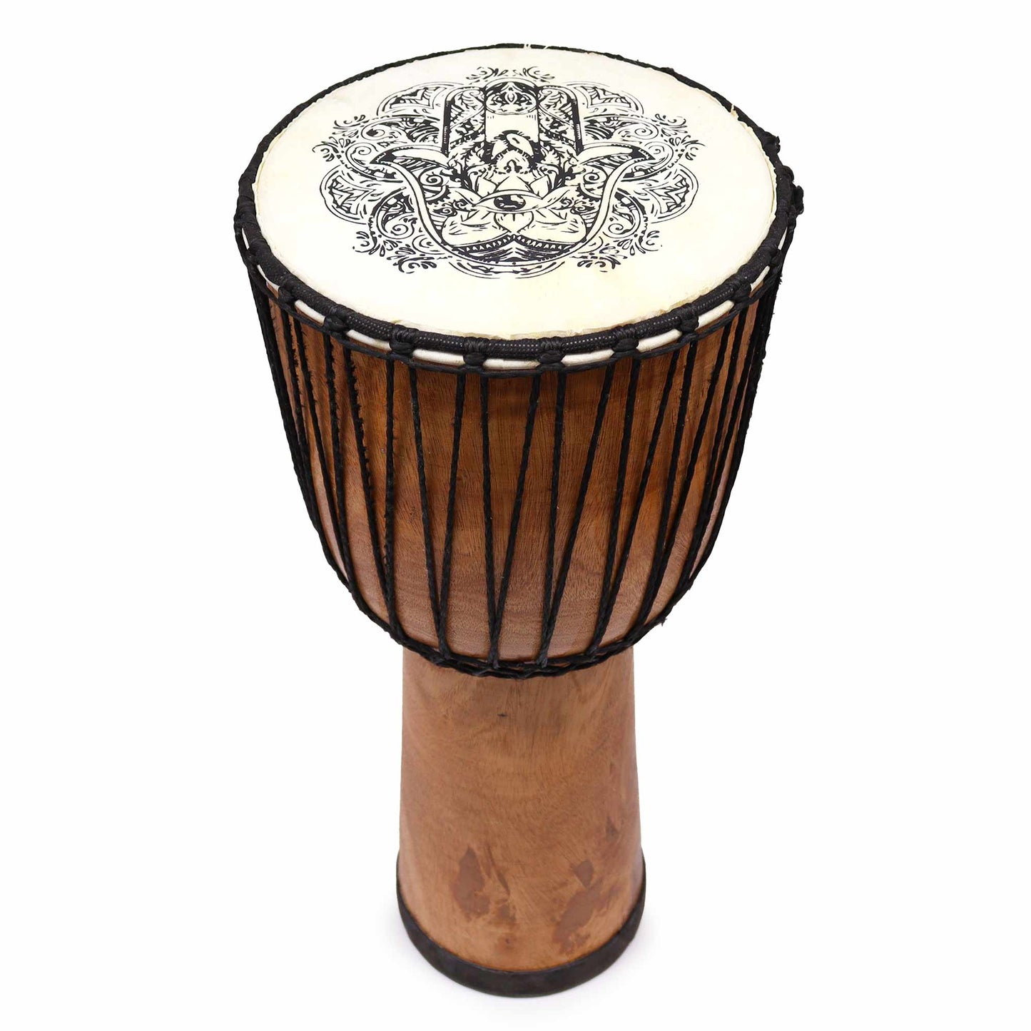 Djembe Drum – Hamsa Design - Crystal Nest