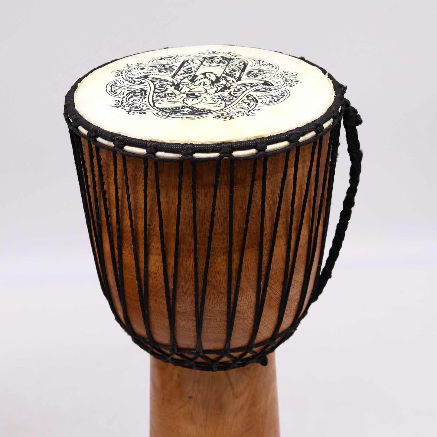 Djembe Drum – Hamsa Design - Crystal Nest