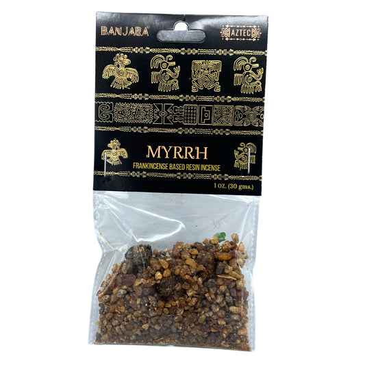 Banjara Myrrh Tree Resin Incense - 30g - Crystal Nest