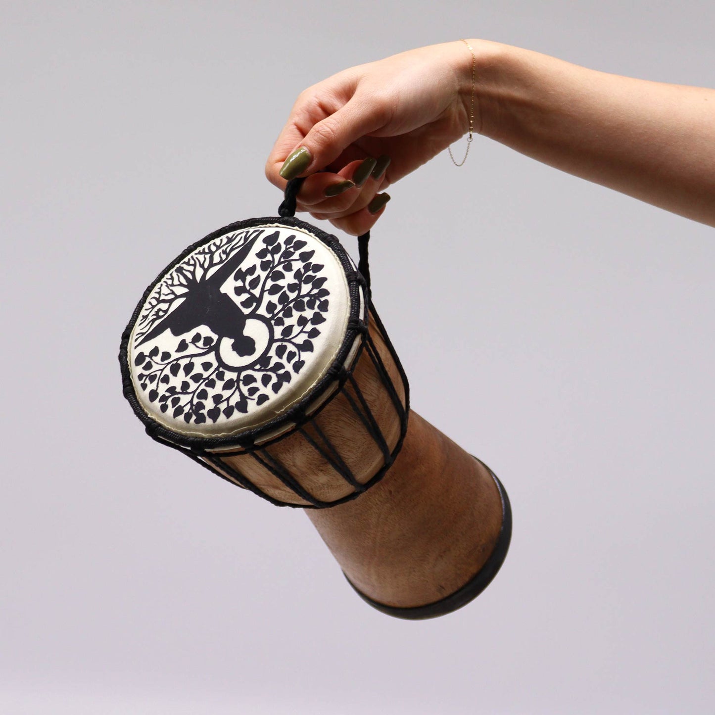 Djembe Drum – Buddha Design - Crystal Nest