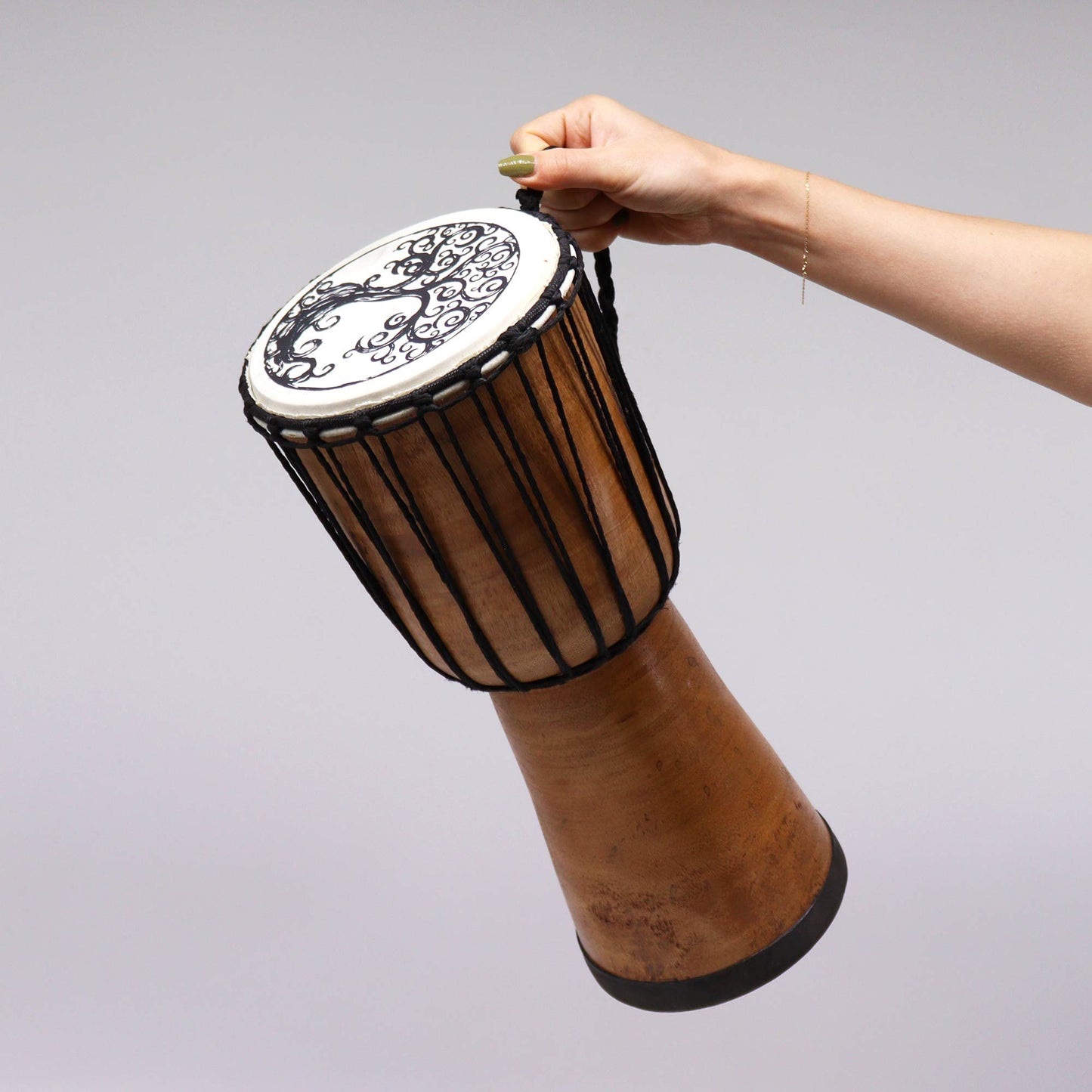 Djembe Drum – Tree of Life Design - Crystal Nest
