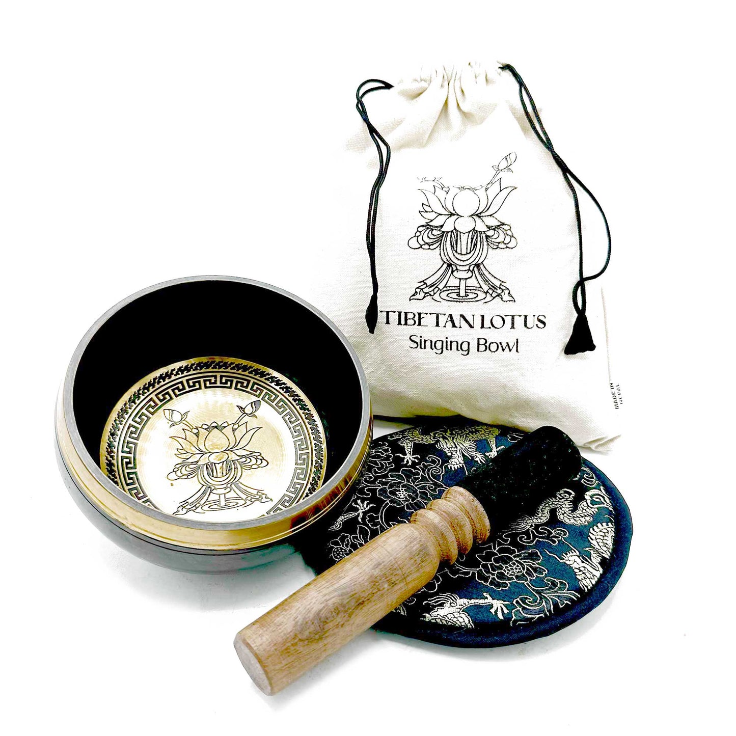 Lotus Flower Singing Bowl Set - Crystal Nest