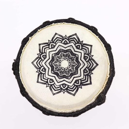 Djembe Drum – Mandala Design - Crystal Nest