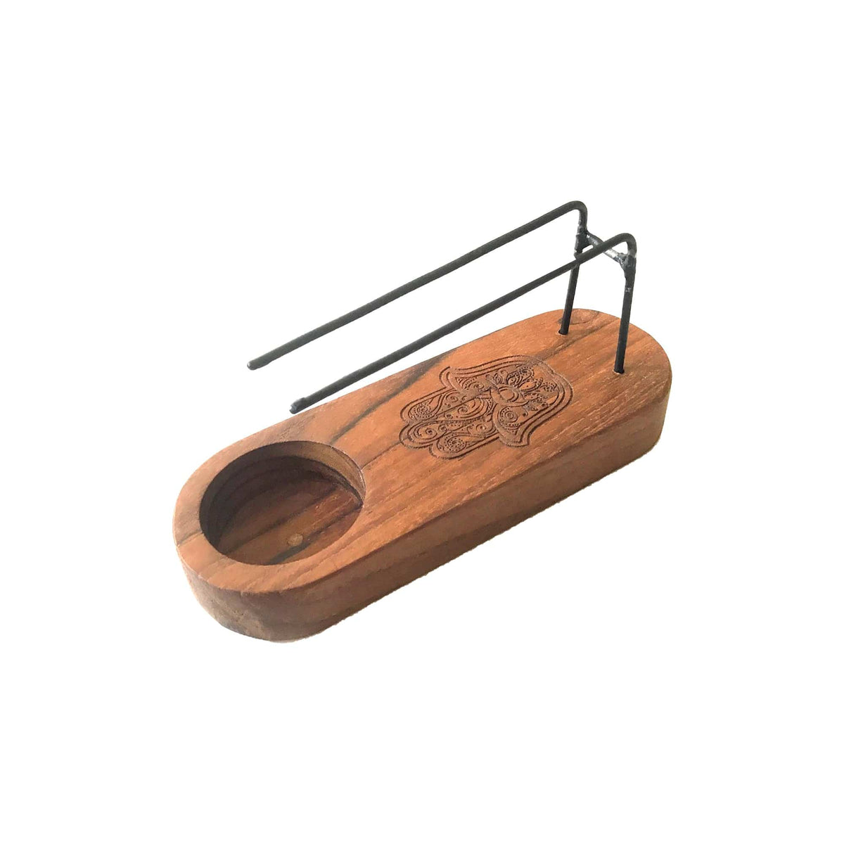Small Palo Santo Heater - Hamsa Design - Crystal Nest