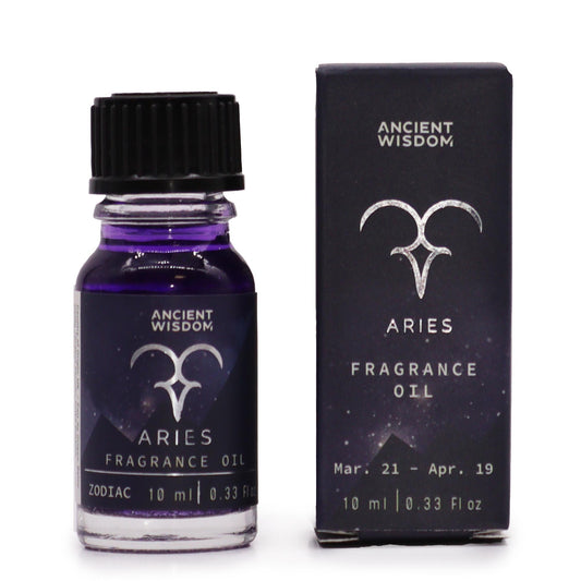 Zodiac Fragrance Oil 10ml – Aries | Clear Quartz Freshness - Crystal Nest