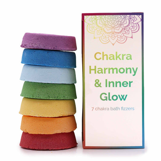 7 Chakra Bath Fizzers – Chakra Harmony & Inner Glow - Crystal Nest