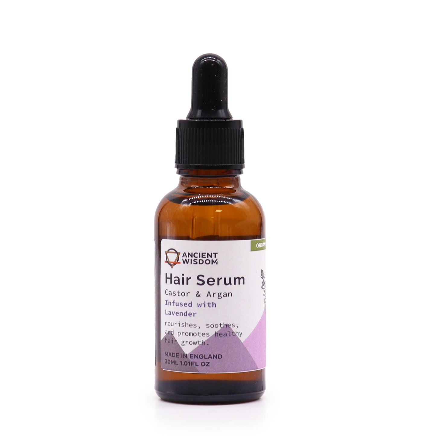 Nourish & Soothe: Organic Hair Serum with Castor & Argan Oils + Lavender | 30ml