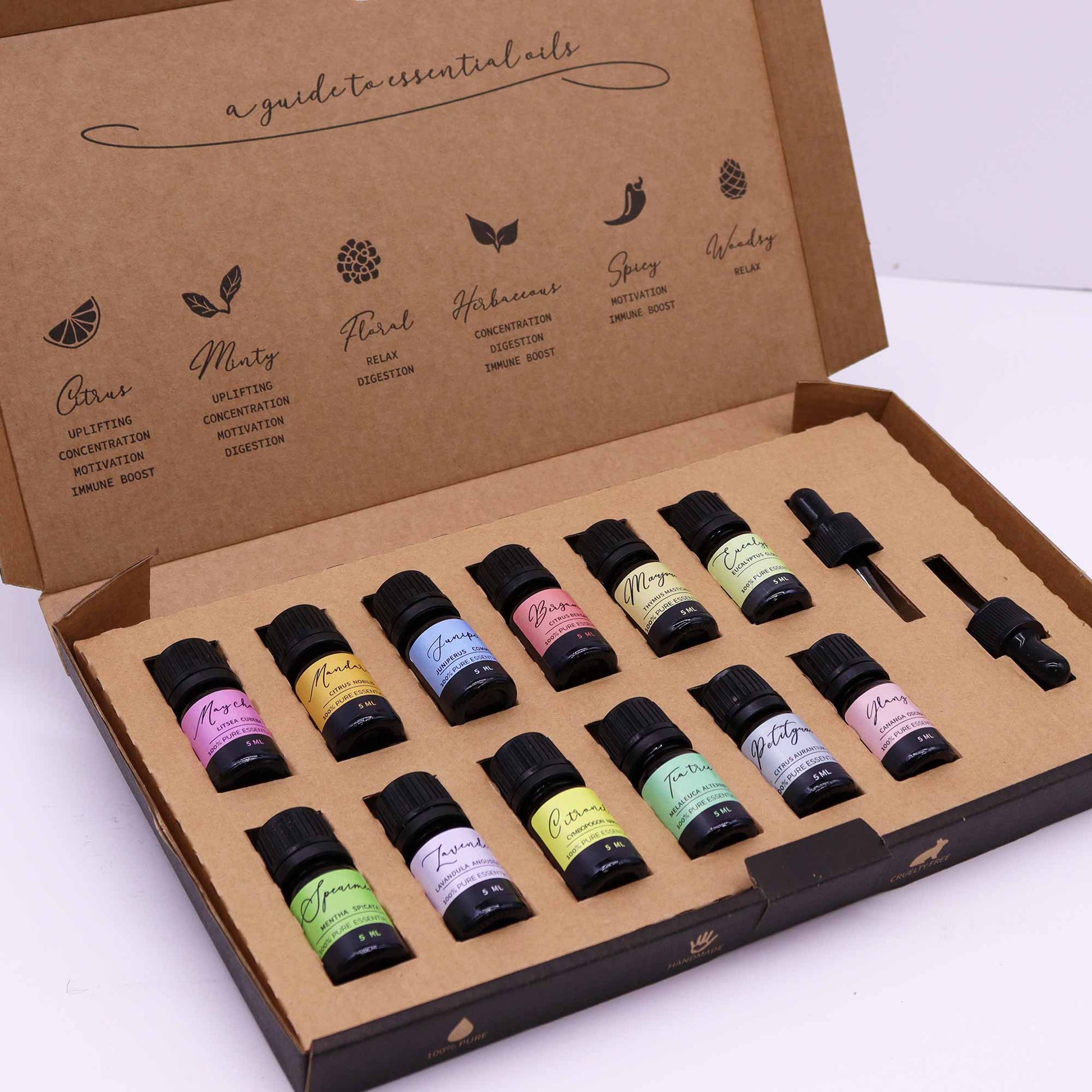 Spring Awakening Essential Oil Gift Set | 12 Revitalising Oils for a Fresh Start - Crystal Nest