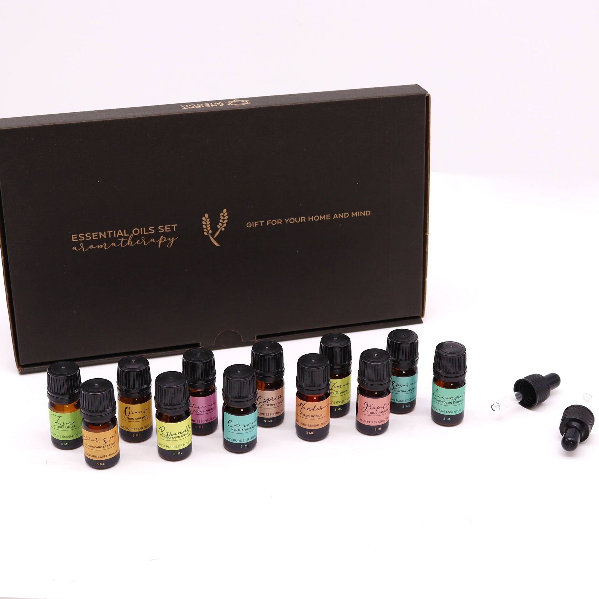 Summer Magic Essential Oil Gift Set | 12 Pure Oils for Sunshine Vibes - Crystal Nest