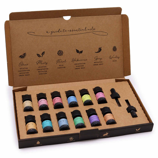 12 x Autumn Aromatherapy Essential Oil Set - Crystal Nest