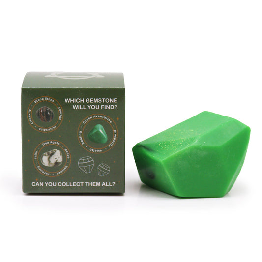 Crystal Elemental Soap - Earth | Crystal-Infused Vegan Soap with Surprise Gemstone - Crystal Nest