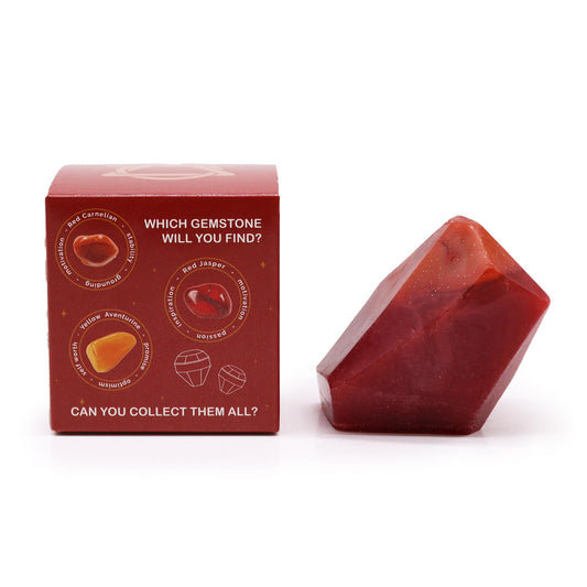 Crystal Elemental Soap - Fire | Crystal-Infused Vegan Soap with Surprise Gemstone - Crystal Nest