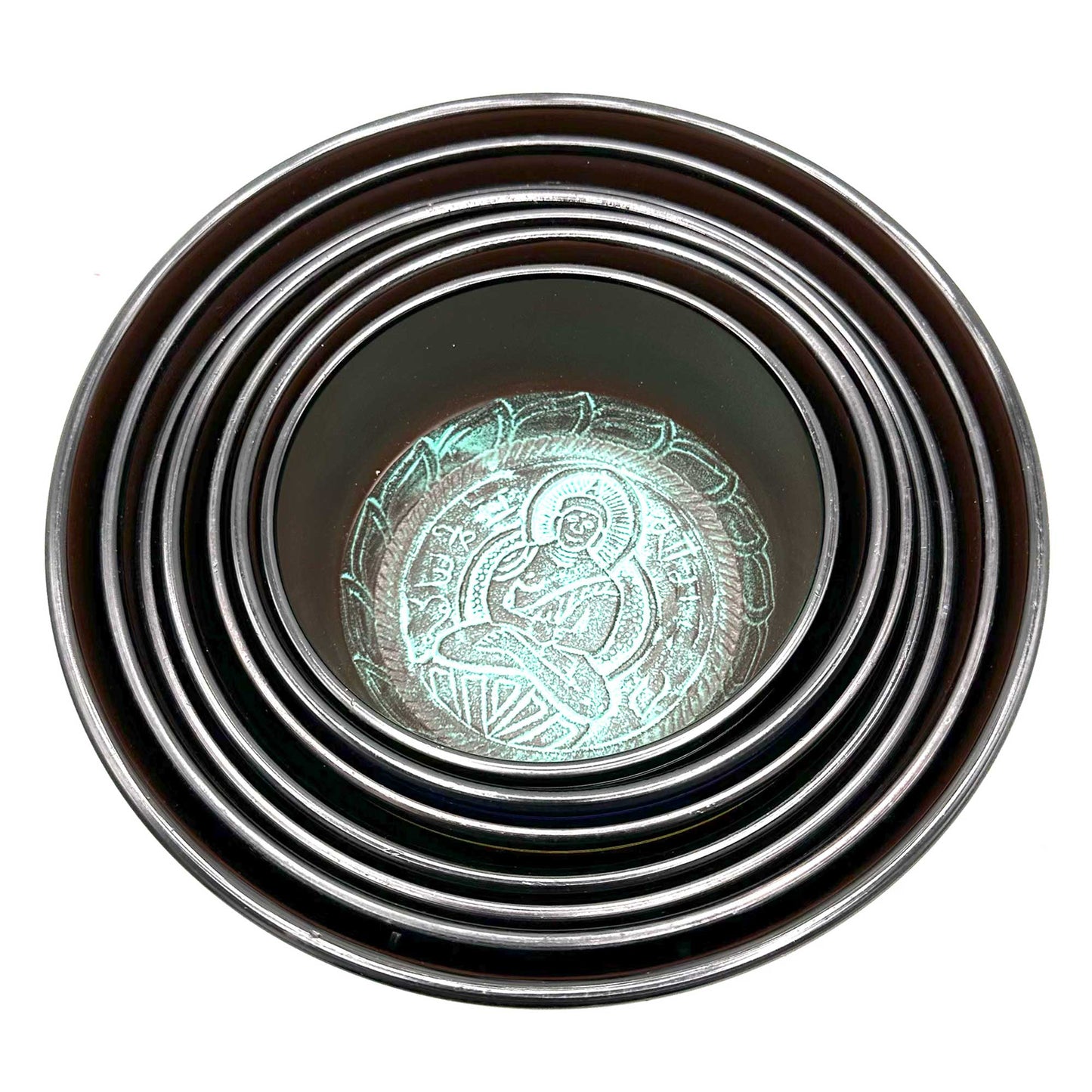7 Chakra Large Singing Bowl Set | 19.5–35cm | Sound Healing & Deep Meditation
