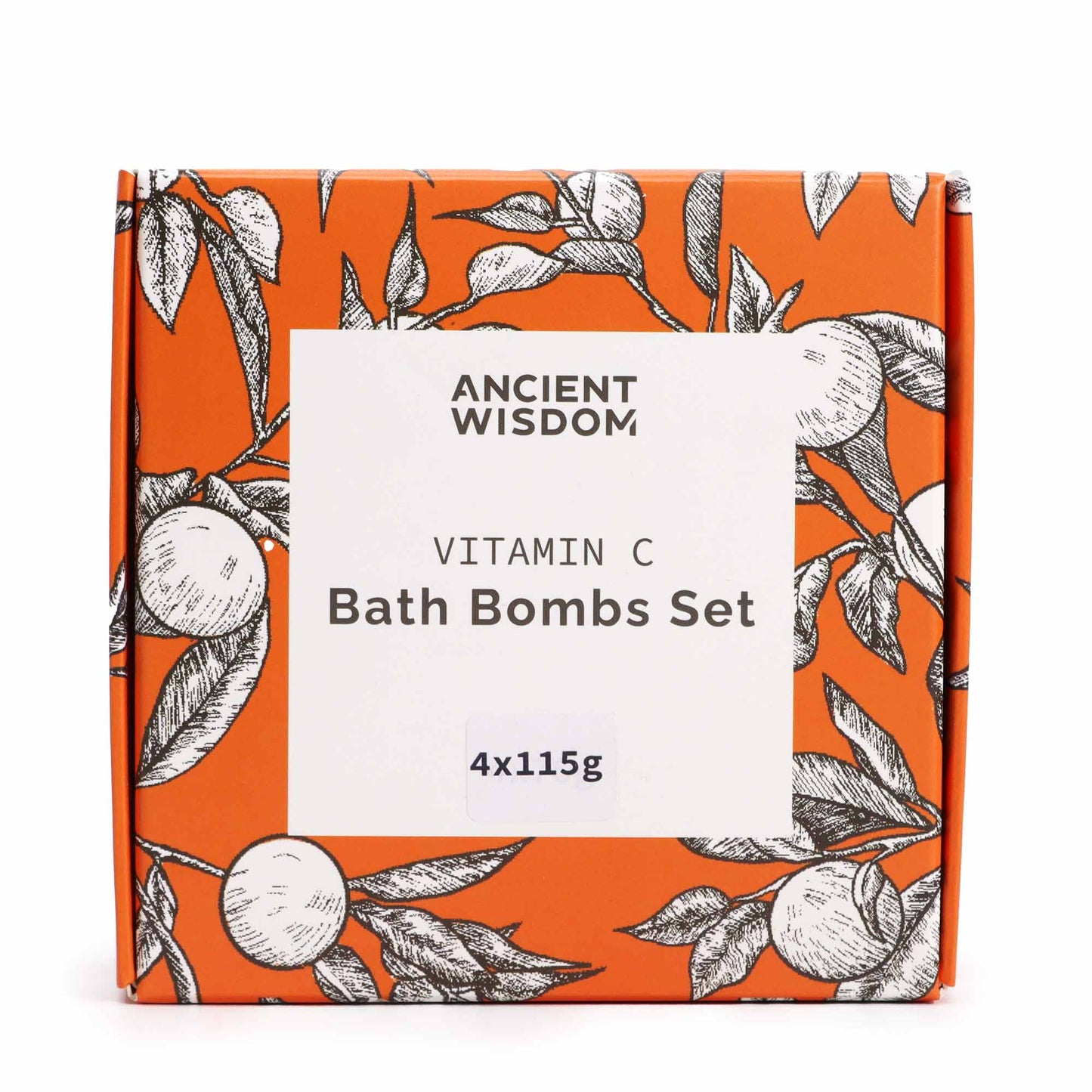 Vitamin C Bath Bomb Gift Set | Glowing Skin & Aromatherapy Bliss | Set of 4 - Crystal Nest