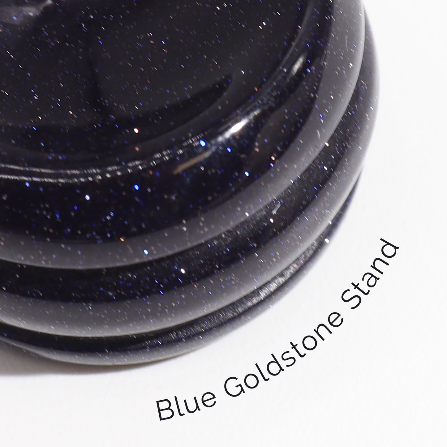 Amethyst Planet on Goldstone Stand - Jupiter - Crystal Nest
