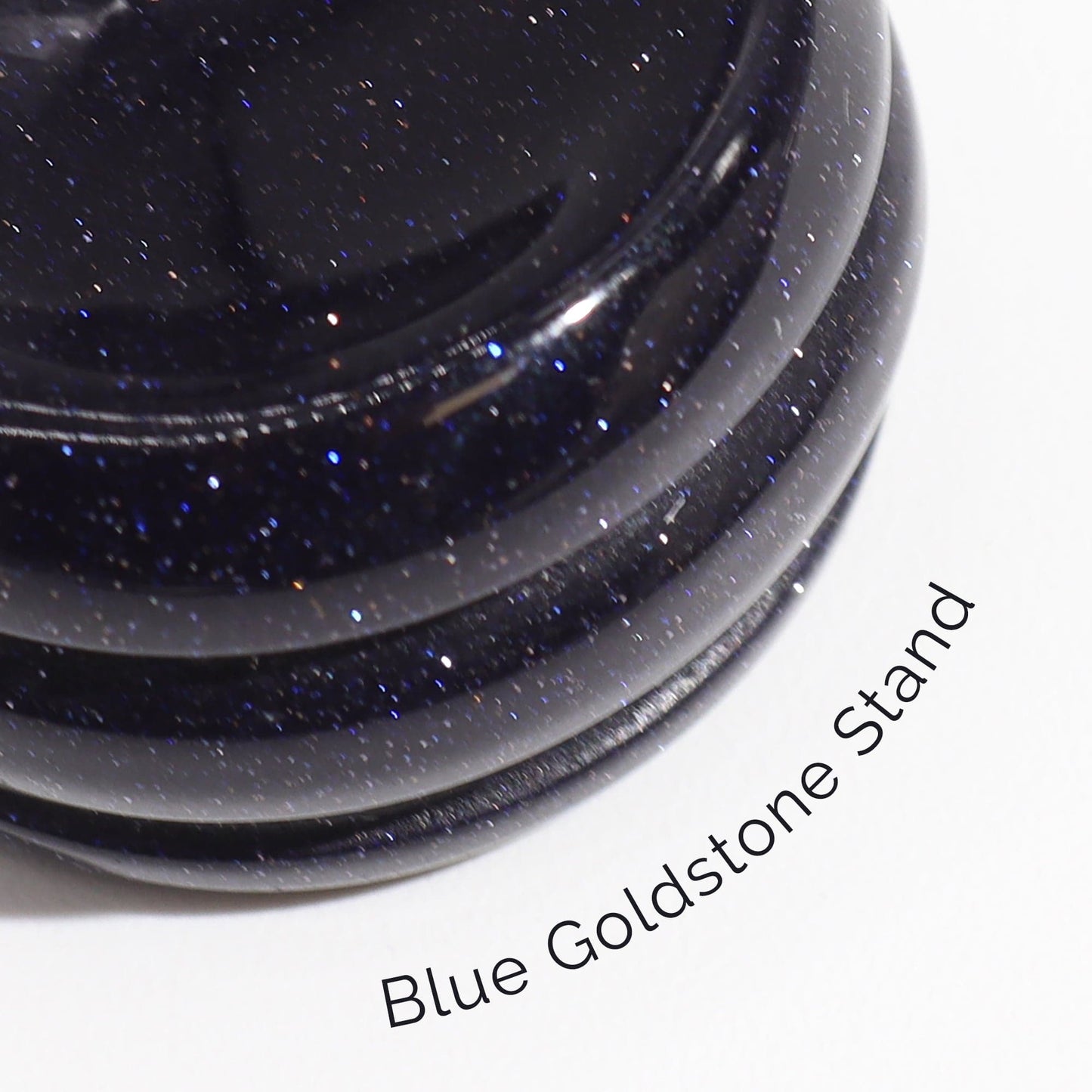 Amethyst Planet on Goldstone Stand - Jupiter - Crystal Nest