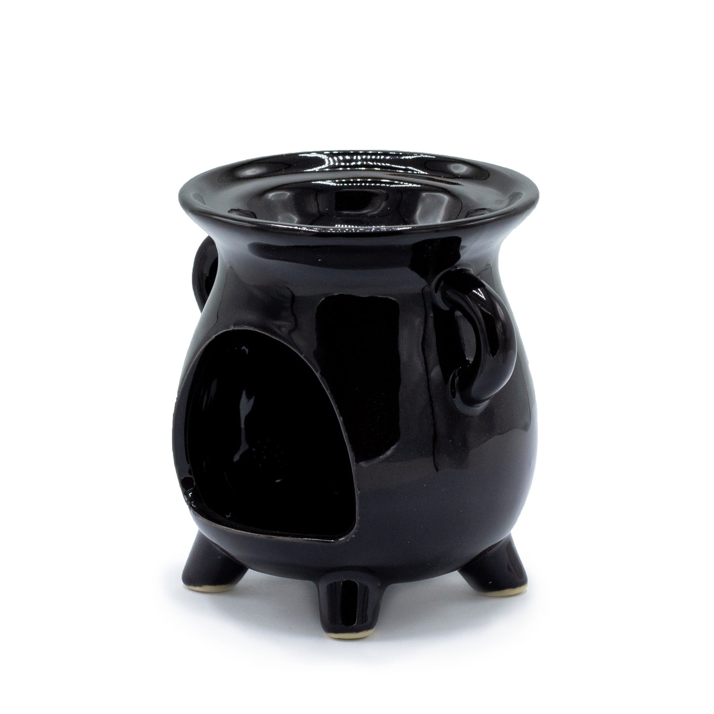 Tree of Life Black Cauldron Oil Burner - Crystal Nest