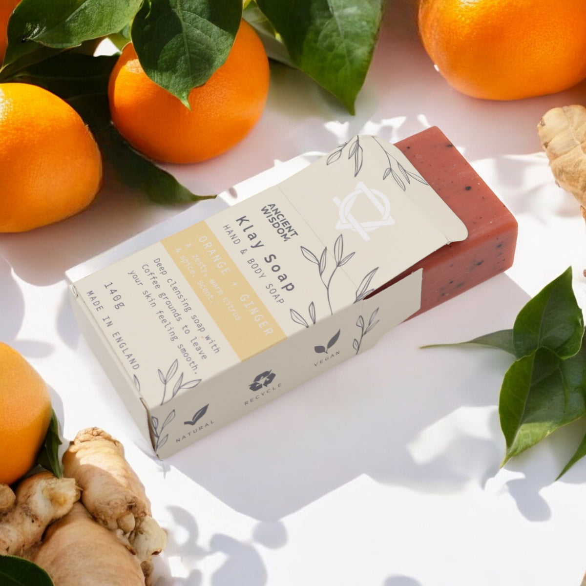 Orange & Ginger Klay Soap - Crystal Nest