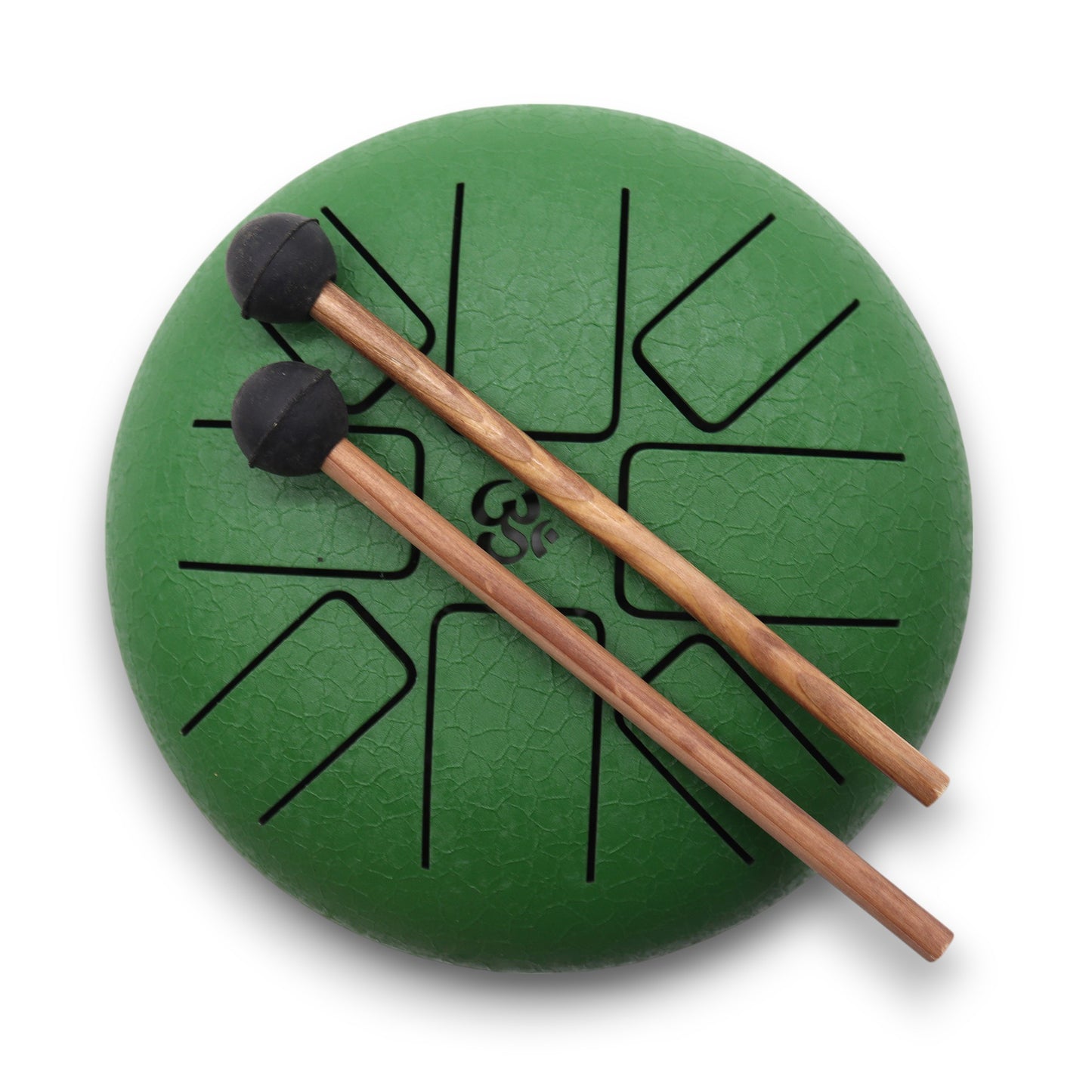 Hapi Steel Tongue Drum – Green Om - Small - Crystal Nest