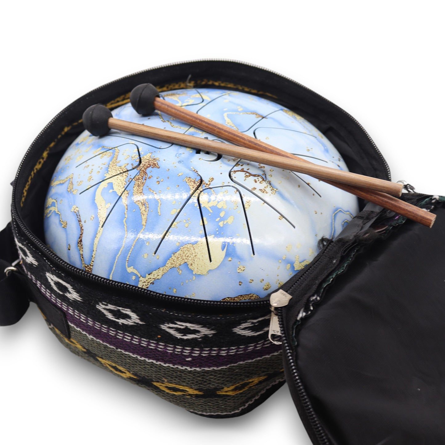 Hapi Steel Tongue Drum – Blue Sky Design - Large - Crystal Nest