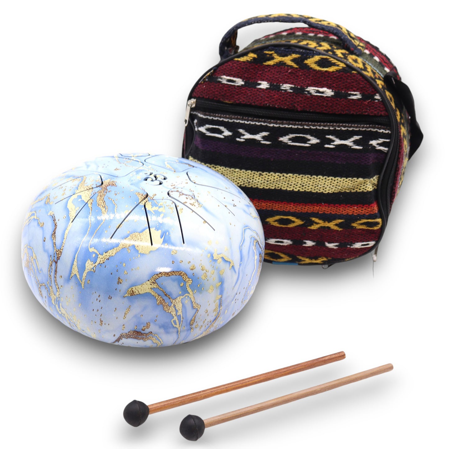 Hapi Steel Tongue Drum – Blue Sky Design - Large - Crystal Nest