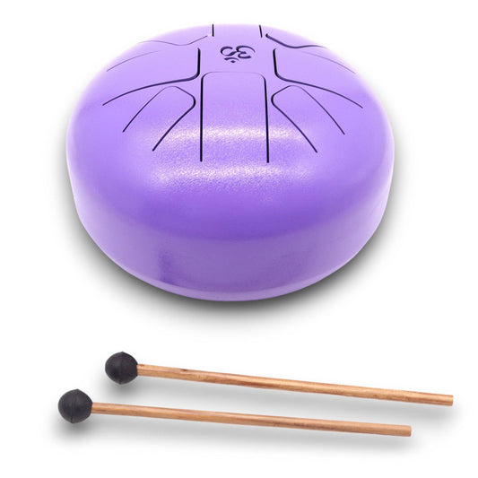 Hapi Steel Tongue Drum – Om Violet Design - Crystal Nest