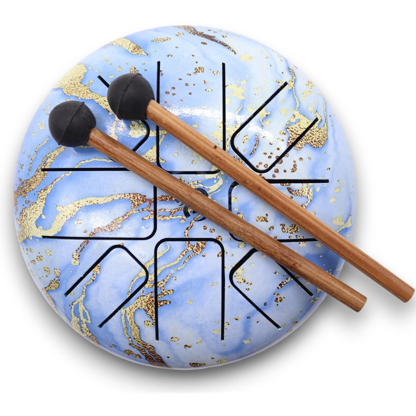 Hapi Steel Tongue Drum – Blue Sky Design - Medium - Crystal Nest