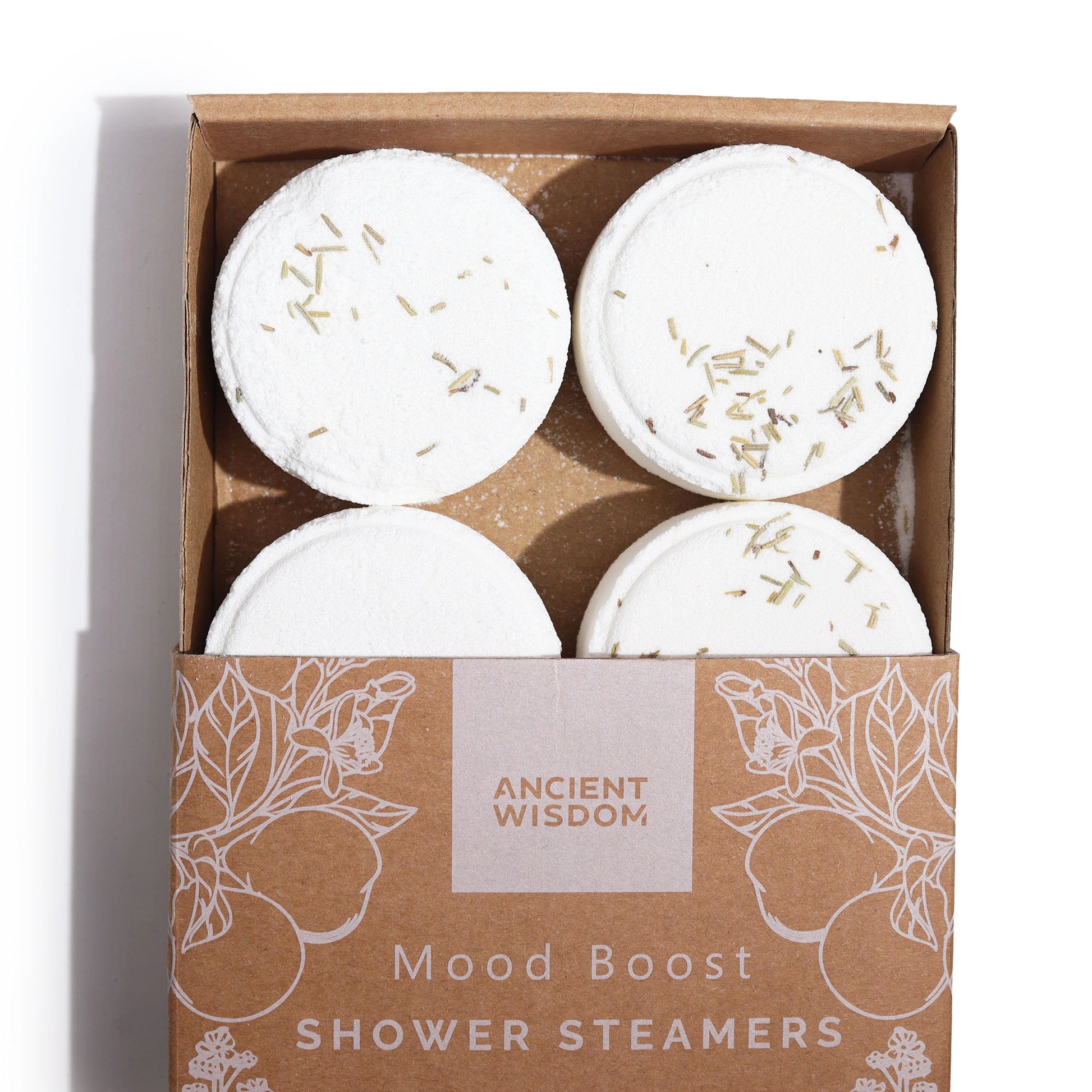 Mood Boost Shower Steamers | Uplifting Aromatherapy | Set of 4 - Crystal Nest