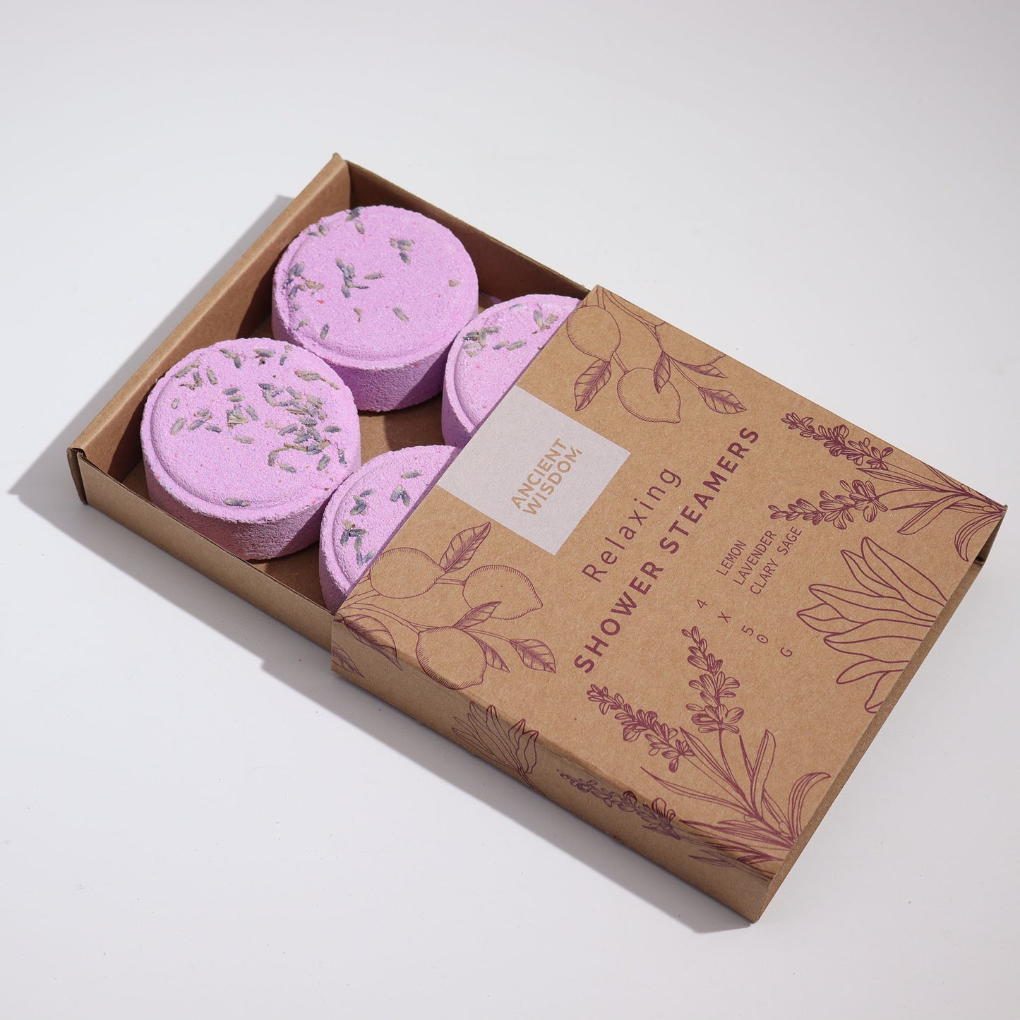 Relaxing Shower Steamers | Calming Aromatherapy | Set of 4