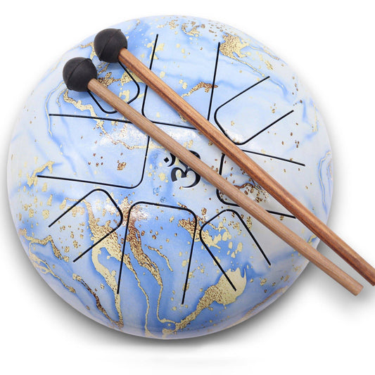 Hapi Steel Tongue Drum – Blue Sky Design - Large - Crystal Nest