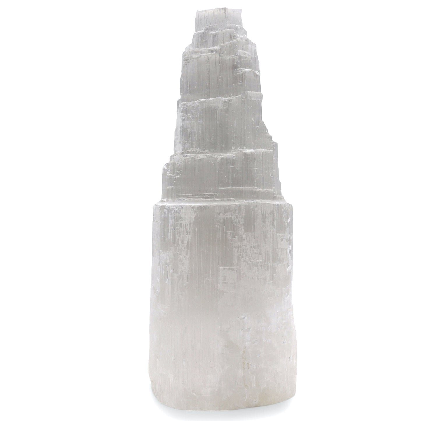 Natural Selenite Tower Lamp | Healing Crystal Light | Large | 25cm
