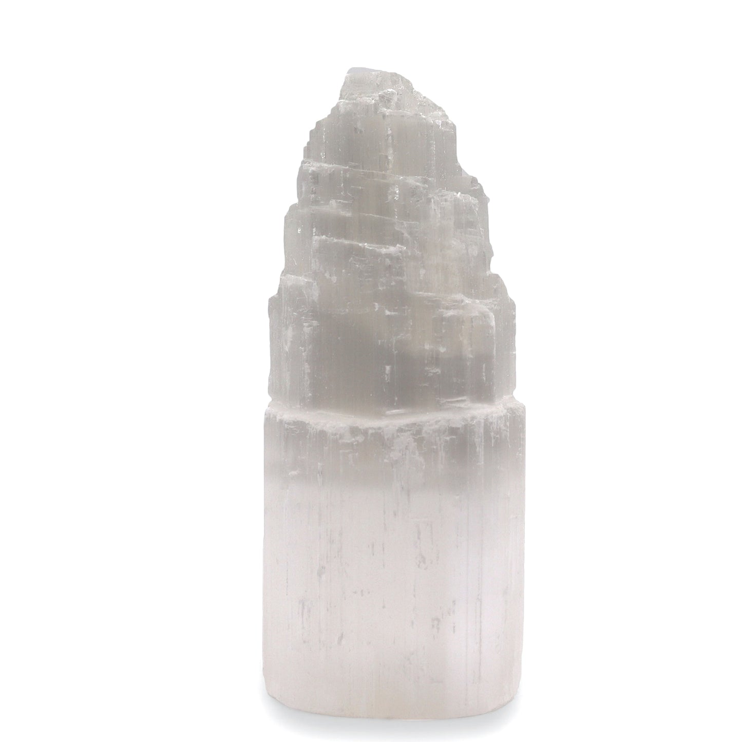 Natural Selenite Tower Lamp | Healing Crystal Light | Medium | 20cm